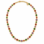 Multi-Colored Gemstone Necklace