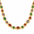 Multi-Colored Gemstone Necklace