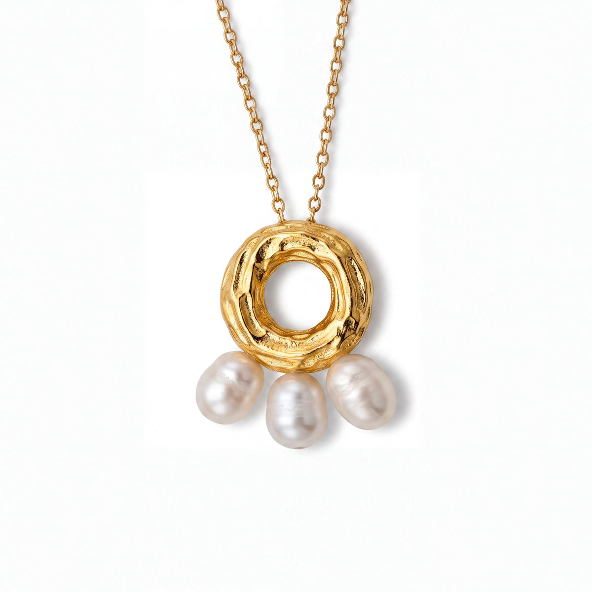 Halo pearl necklace
