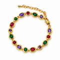 Mehrfarbiges Edelsteinarmband