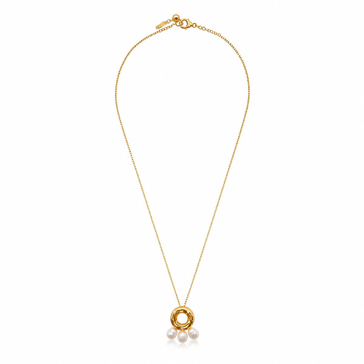 Halo pearl necklace